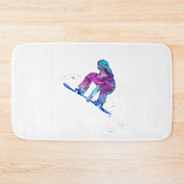 Artikelvorschau,  Aquarell Snowboard entworfen und verkauft von Rosaliartbook.