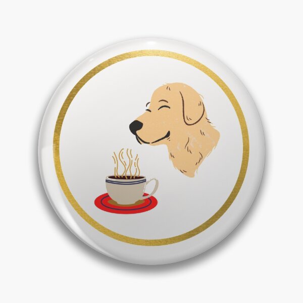 Artikelvorschau, Golden Retriever riechender Kaffee entworfen und verkauft von davidhipp.