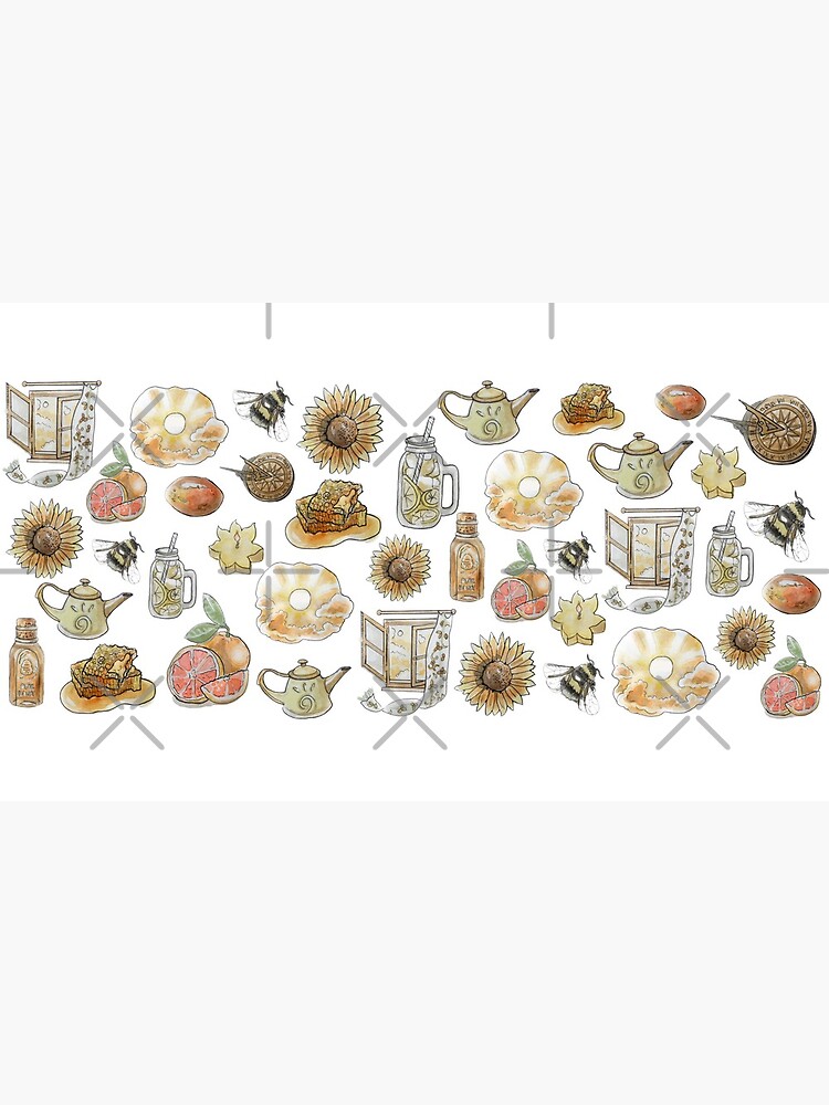 Solar Witch Pattern - Wrap Around with While Background by WitchofWhimsy