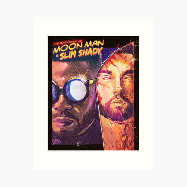 The Shady Moon Man Art Print