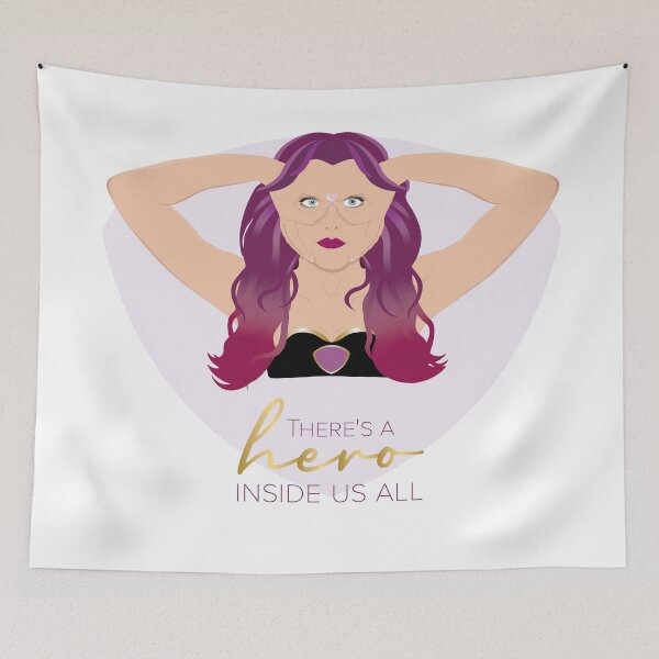 Item preview, There's a hero inside us all - Violet Shadow designed and sold by maddz-la.