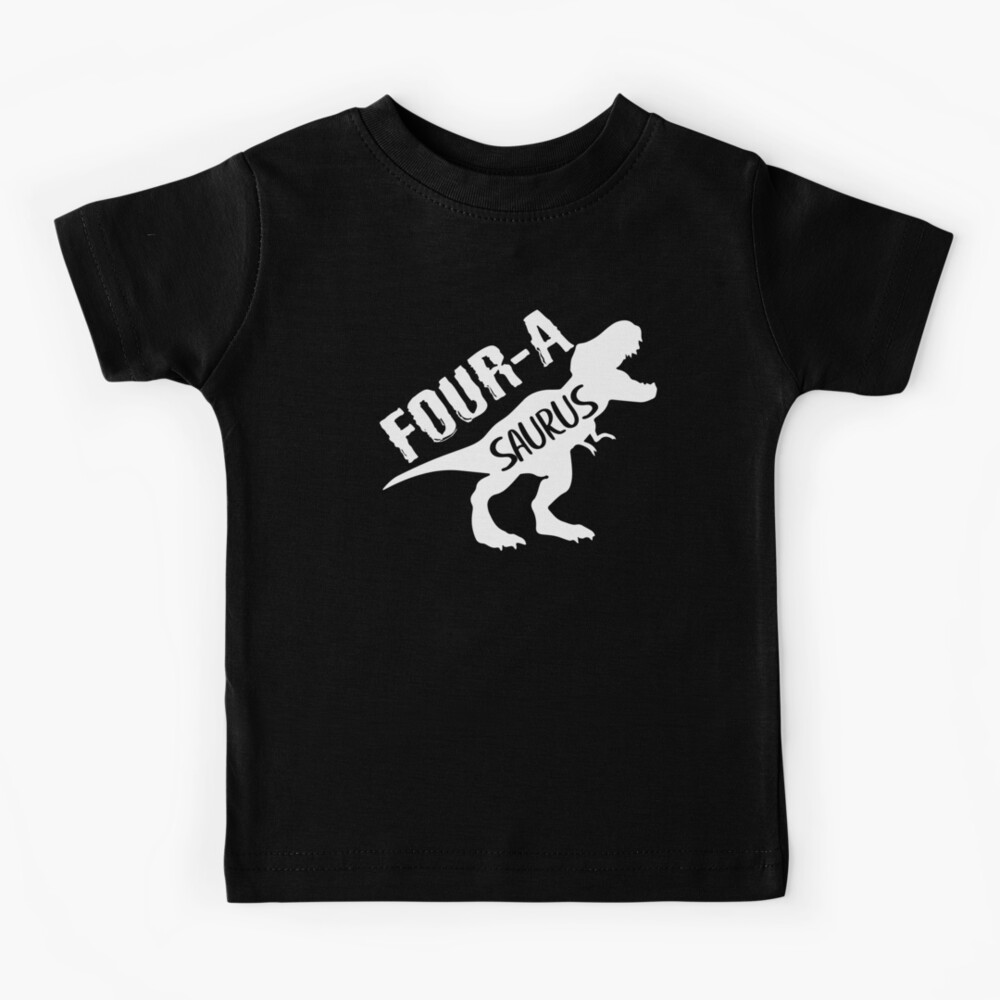 Amdesco Four-A-Saurus 4th Birthday Toddler Sweatshirt