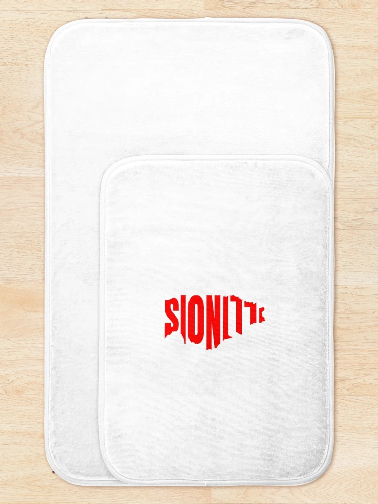 Thumbnail 5 of 6, Bath Mat, Illinois designed and sold by Robs Designs.