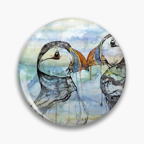 Item preview, Puffins designed and sold by bethfrostart.