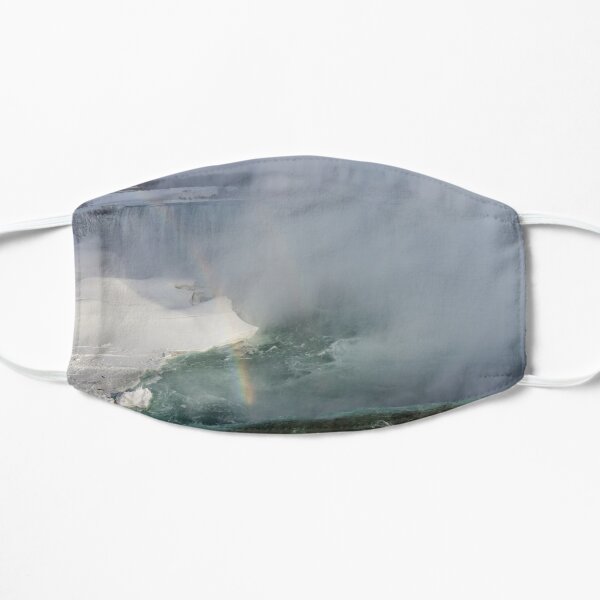 Milky Mist and Double Rainbows - Niagara Falls Winter Wonderland Mask