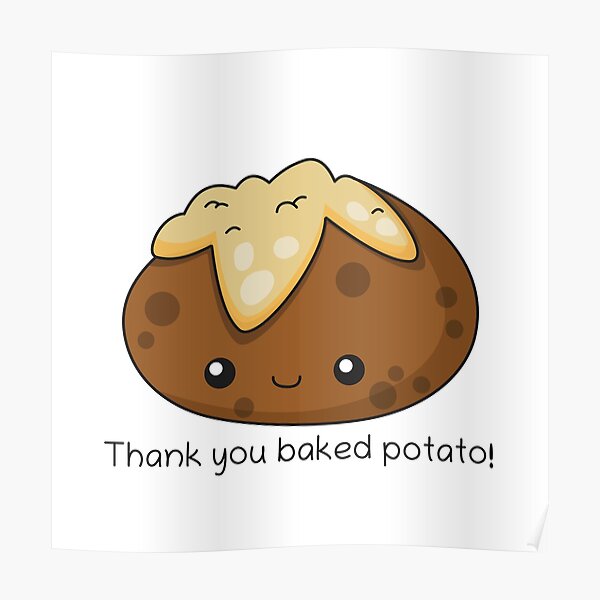 Baked Potato Posters Redbubble