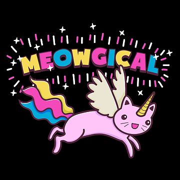 Artwork thumbnail, Unicorn Cat | Meowgical Rainbow by Kittyworks