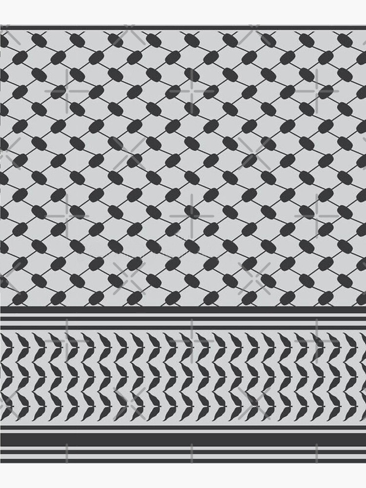 Scarf Keffiyeh Pattern. Vector Illustration - Royalty Free SVG