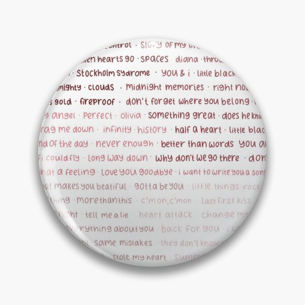 Item preview, One Direction Songs designed and sold by sofie rose.