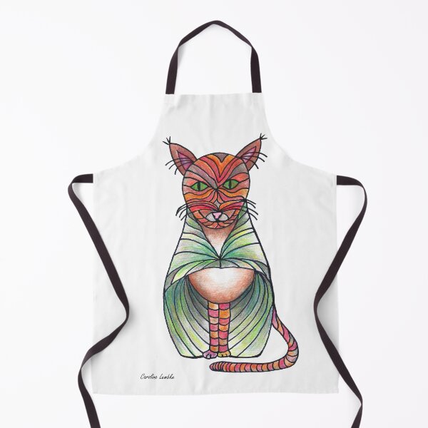 Item preview, Fancy Cat with Green Cloak  designed and sold by CarolineLembke.