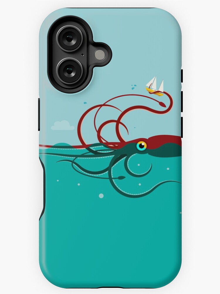 Imagen 1 de 4, Funda de iPhone con la obra Calamar gigante, diseñada y vendida por vectorscribbles.