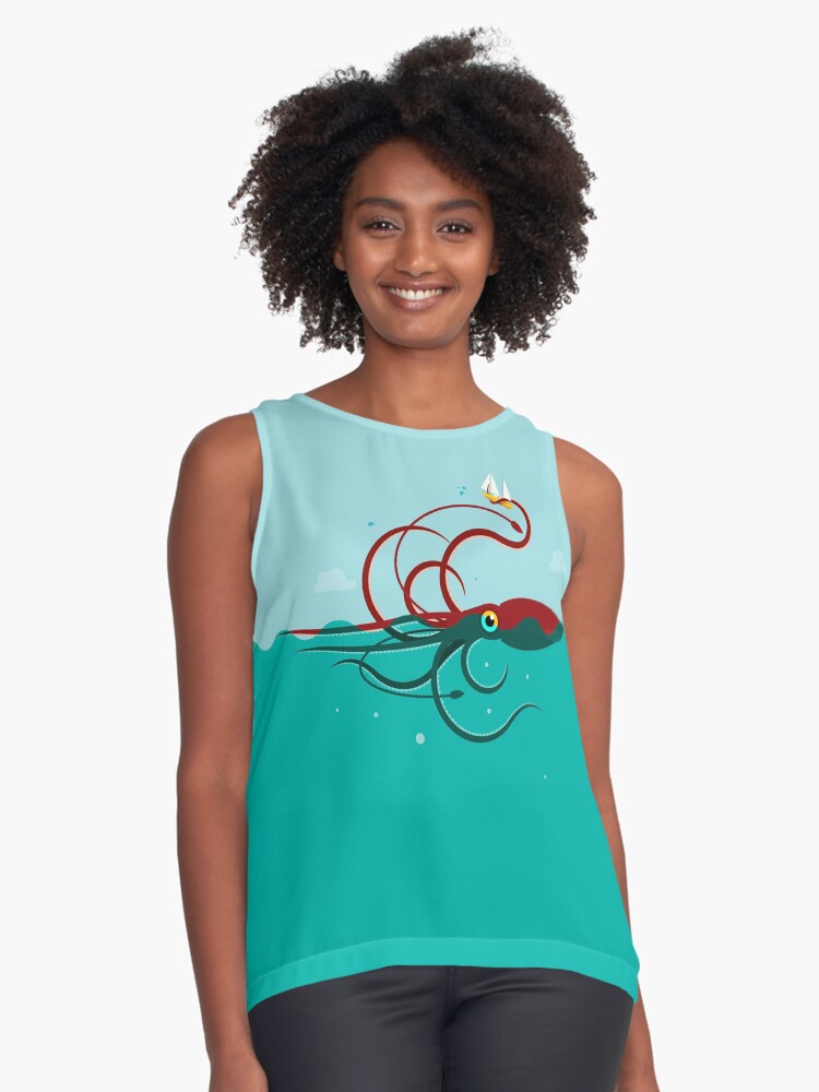 Vista previa del artículo con la obra «Blusa sin mangas», diseñado y vendido por vectorscribbles.