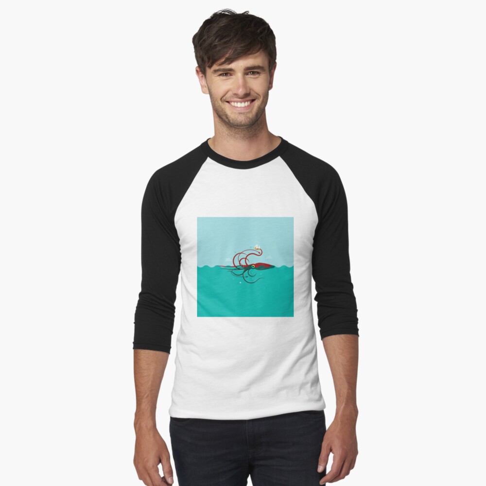 Vista previa del artículo con la obra «Camiseta ¾ estilo béisbol», diseñado y vendido por vectorscribbles.