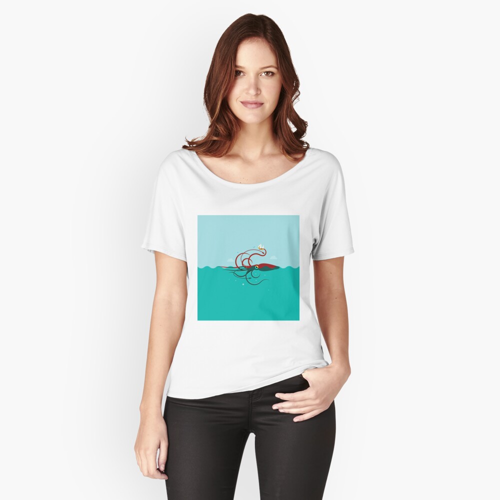 Vista previa del artículo con la obra «Camiseta ancha», diseñado y vendido por vectorscribbles.