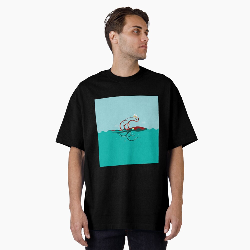 Vista previa del artículo con la obra «Camiseta holgada», diseñado y vendido por vectorscribbles.