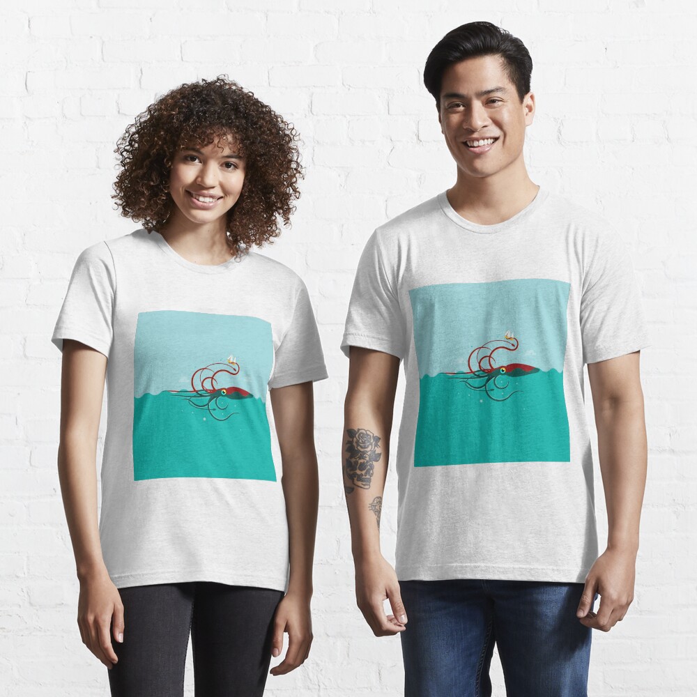Vista previa del artículo con la obra «Camiseta esencial», diseñado y vendido por vectorscribbles.