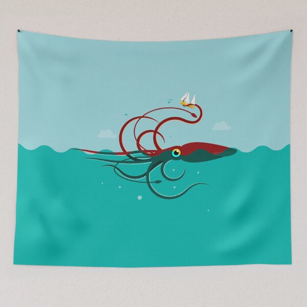 Item preview, Giant Squid designed and sold by vectorscribbles.