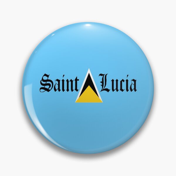Item preview, Saint Lucia Flag Heart Blackletter Independence Day  designed and sold by PY Tees.