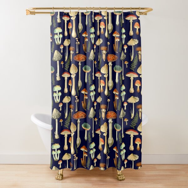 Shroom Consumed Shower Curtain by Jak Nola