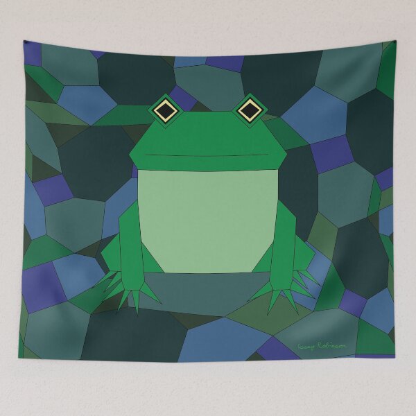 Item preview, Geometric Frog designed and sold by Caseymakesart.