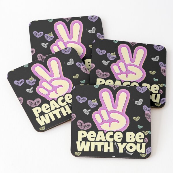 Item preview, La paz sea contigo - Corazones y mano Signo de la paz - por Boo-da-chay designed and sold by Boo-da-chay.