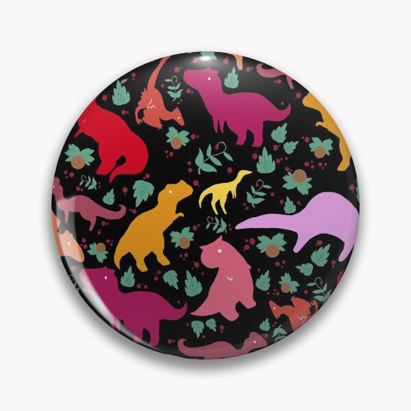 Item preview, Dinosaur Pattern - Little Carnivores (Black) designed and sold by KBMasquerade.