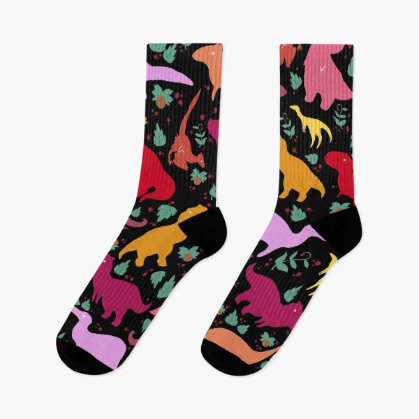Item preview, Dinosaur Pattern - Little Carnivores (Black) designed and sold by KBMasquerade.