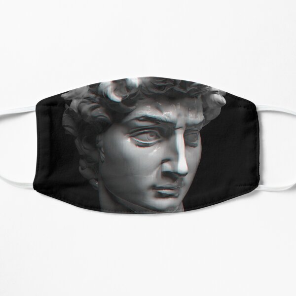 Aesthetic Glitch-y Michelangelo's David Mask