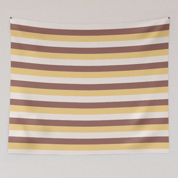 Item preview, brown yellow stripes - striped designed and sold by ZiphGames.
