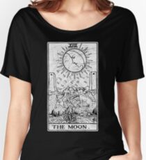 The Moon Tarot Card - Major Arcana - fortune telling - occult Women's Relaxed Fit T-Shirt