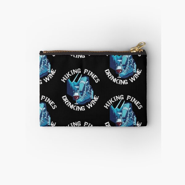 Item preview, Hiking and Glamping: Drinking Wine & Hiking Pines designed and sold by C0njur0r.