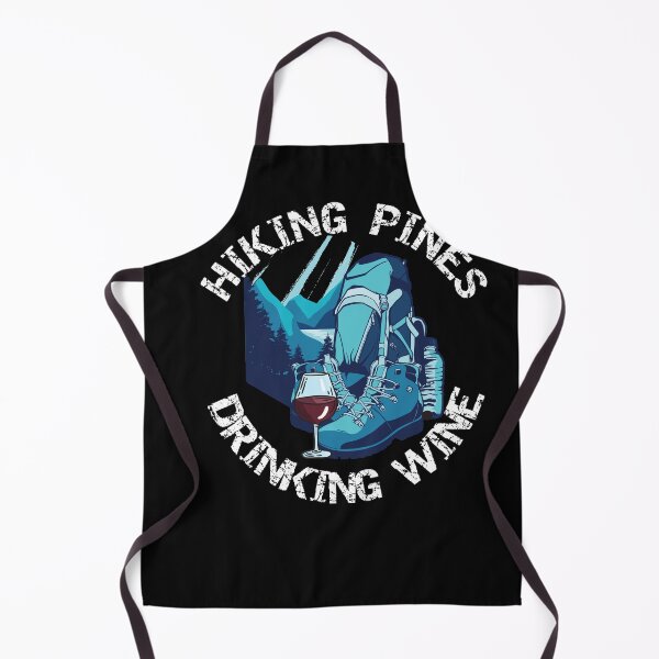 Item preview, Hiking and Glamping: Drinking Wine & Hiking Pines designed and sold by C0njur0r.