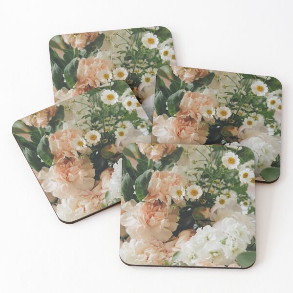 Item preview, Elegant Blush Pink & White Flowers designed and sold by newburyboutique.