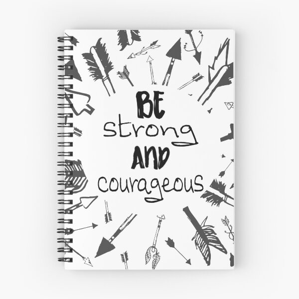 Item preview, Blanco y negro sea fuerte y valiente designed and sold by Textography1.