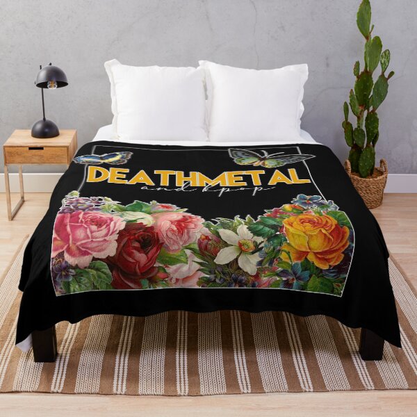 Item preview, DEATH METAL AND KPOP Floral Butterflies designed and sold by SugarSaint.