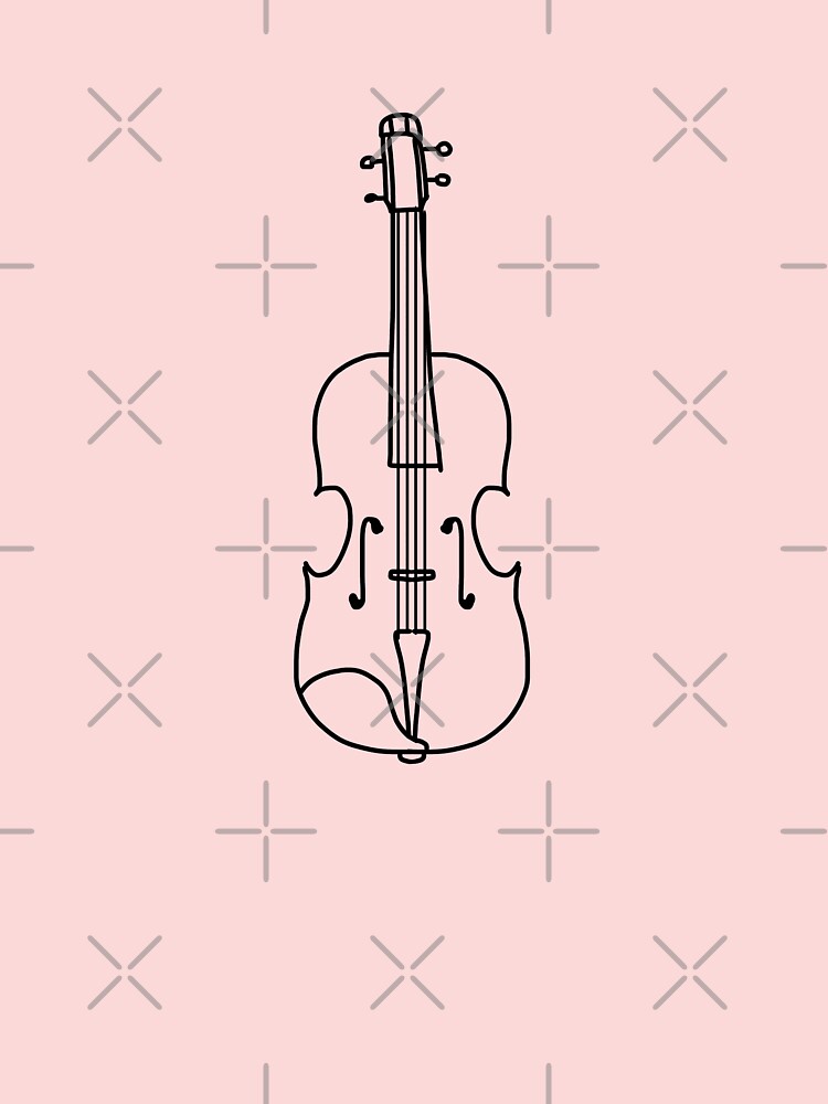 icône de couleur alto et archet. violoncelle. illustration