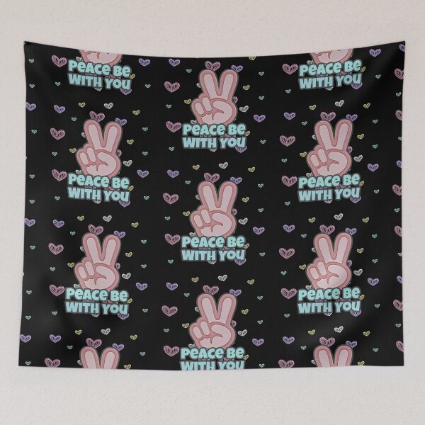 Item preview, Peace Be With You - Hearts and Hand Peace Sign - by Boo-da-chay designed and sold by Boo-da-chay.