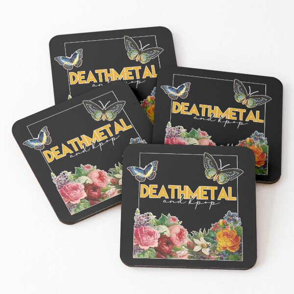 Item preview, DEATH METAL AND KPOP Floral Butterflies designed and sold by SugarSaint.
