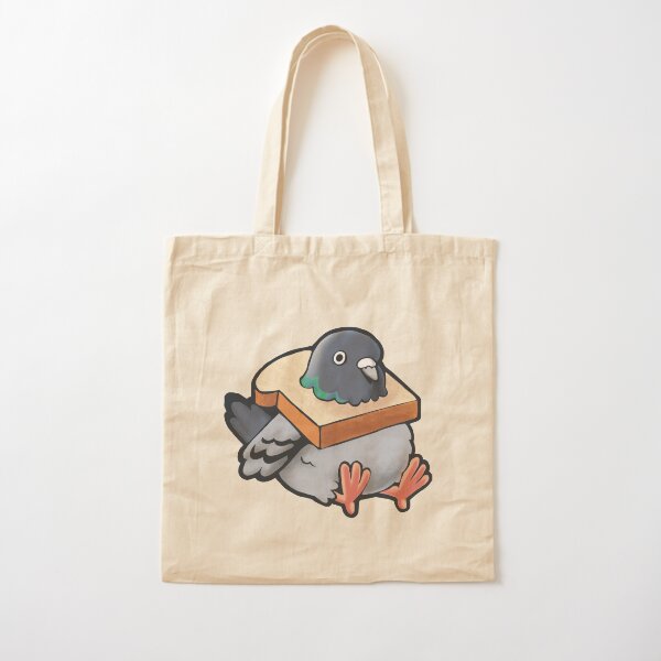 Hungry Pigeon Cotton Tote Bag