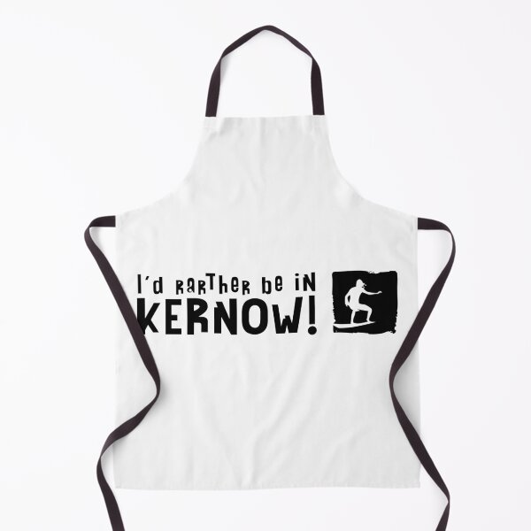Item preview, I'd rather be in Kernow Surfer Logo Black on White designed and sold by Logo-A-GoGo.