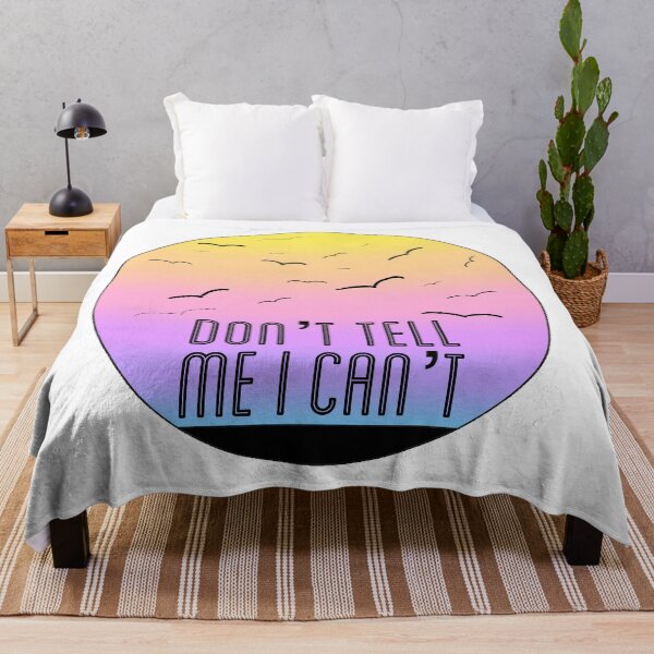 Item preview, Don’t tell me I can’t, sunset background designed and sold by Amy-elise.