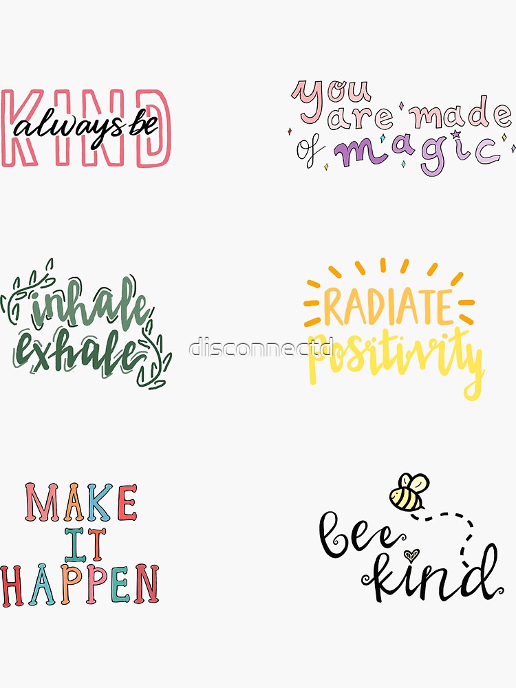 Discover positivity sticker pack | Sticker