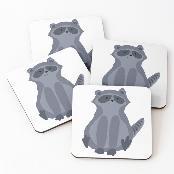 Item preview, sitting raccoon designed and sold by pikikasa.