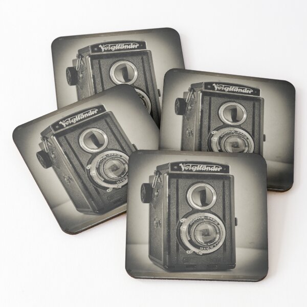 Item preview, Old German TLR Antique Camera Artwork designed and sold by Christopher Ball.