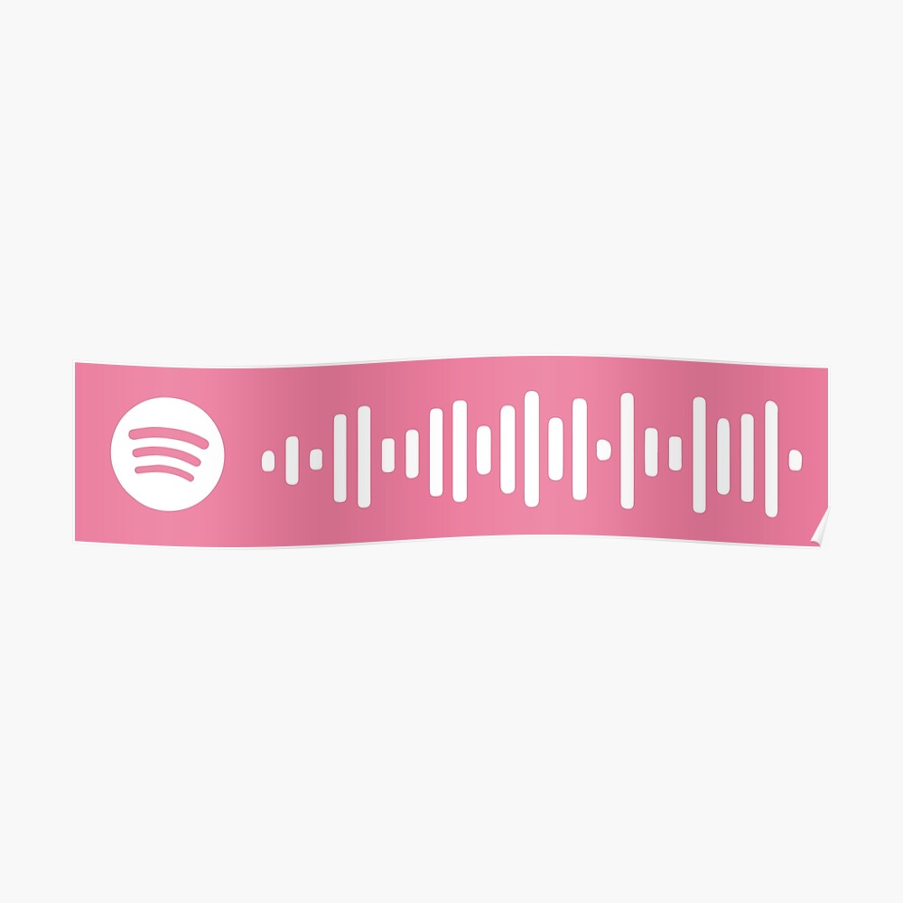 Boy With Luv By Bts Feat Halsey Spotify Scan Code Sticker By Zyeloa Redbubble - bts boy with luv roblox id code