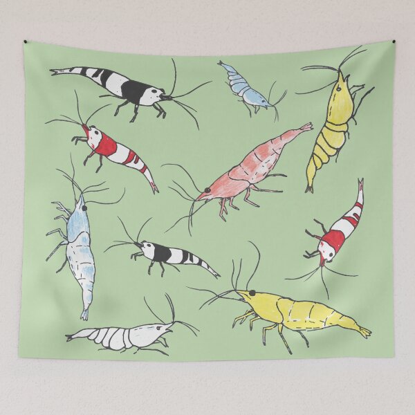 Item preview, Fancy Aquarium Shrimp Pattern designed and sold by DeAnna Hickman.