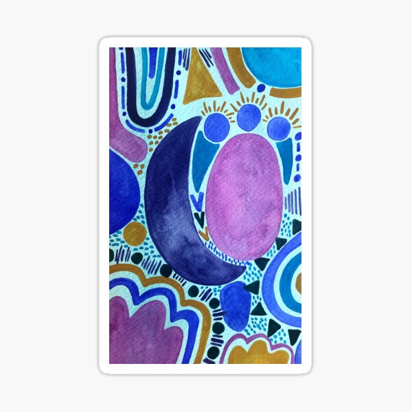 Blue Moon Fiesta (vertical) Sticker