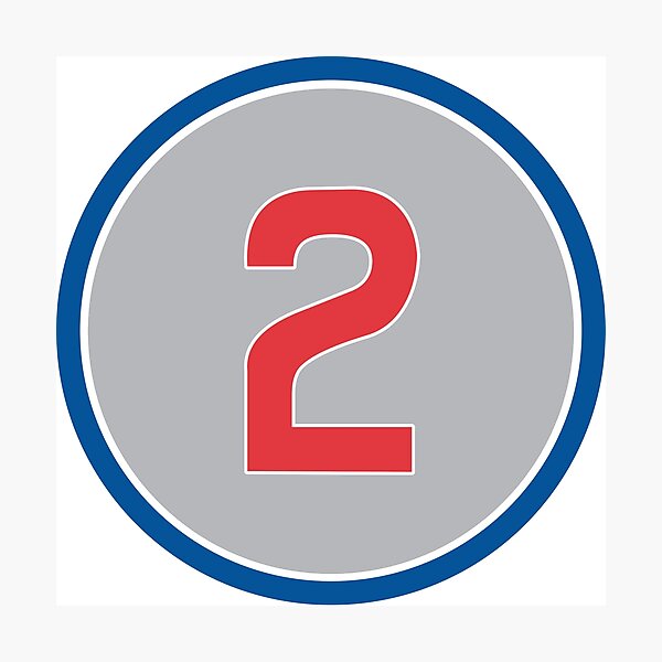 Item preview, Nico Hoerner #2 Jersey Number designed and sold by StickBall.