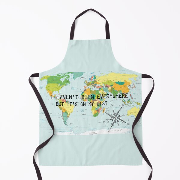 Item preview, I haven't been everywhere but it's on my list - travel quote designed and sold by NewNomads.