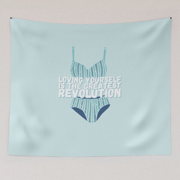 Item preview, Loving Yourself Is The Greatest Revolution - Body Positive Bikini Art designed and sold by gimmesometees.